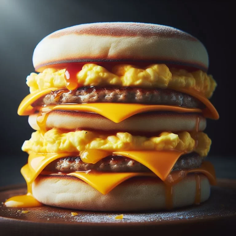 Double Sausage Egg McMuffin